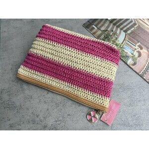 Estée Lauder Makeup Cosmetic Bag Rattan Pouch Skincare Pouch